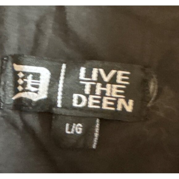Live The Deen Clothing Co Black Long Sleeve Button-Up Shirt Size L NWT - Picture 3 of 13